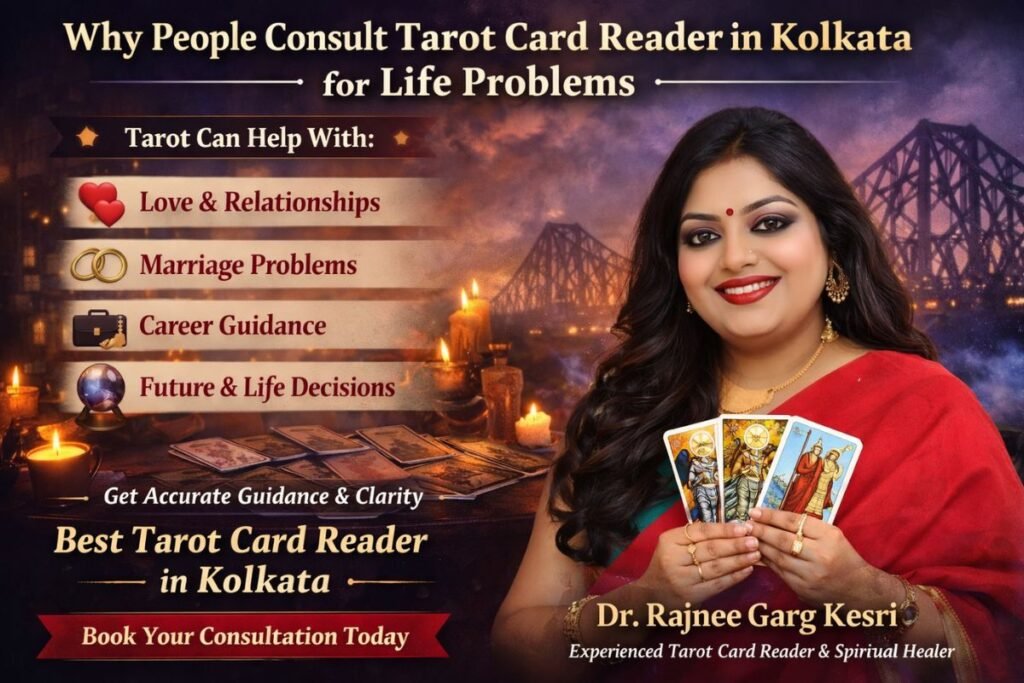 Life problems can feel overwhelming, but you do not have to face them alone. Tarot reading offers a powerful way to gain clarity, direction, and emotional peace. Whether you choose online tarot reading or consult a Tarot Card Reader in Kolkata, the right guidance can transform your life. Take the first step today and discover the answers you have been searching for. Your future is waiting.