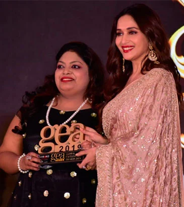 Dr. Rajnee Garg with Hema Malini